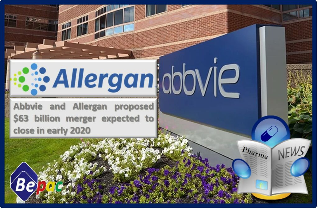 Abbvie & Allergan Merger $63 billion in 2020